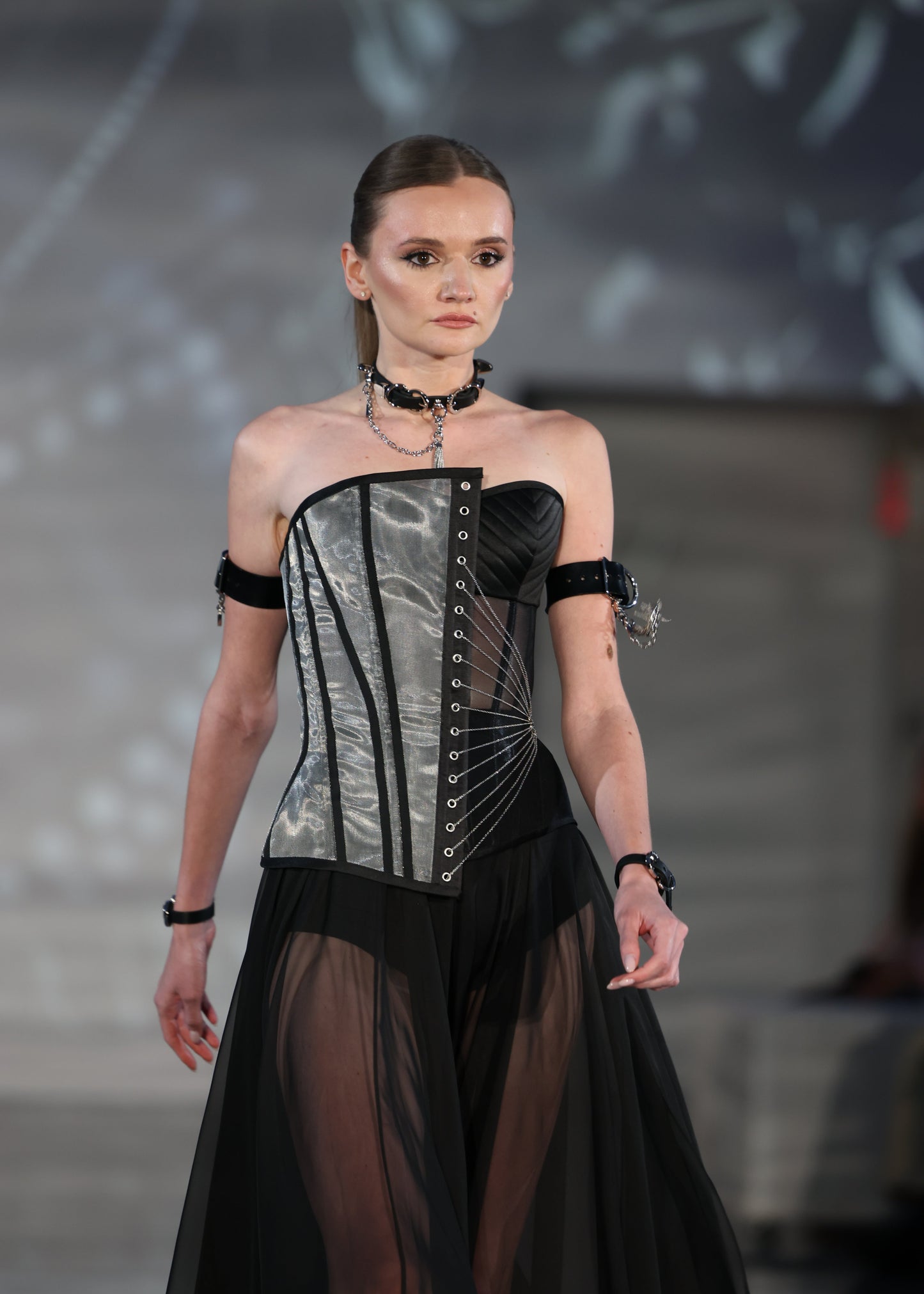 Silver Chain Corset